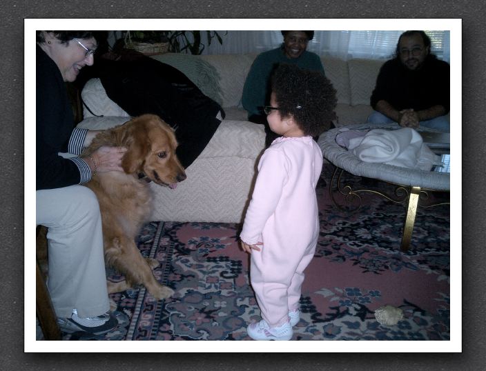 Kayla shows Casey her new specs