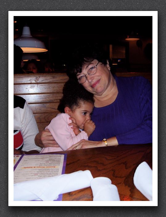 Snuggling with Nanna