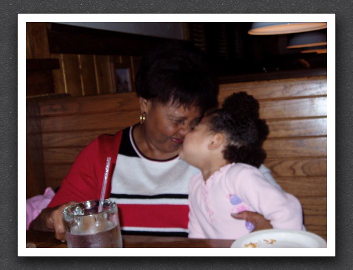 Nuzzling Noses with Grandma Daisy